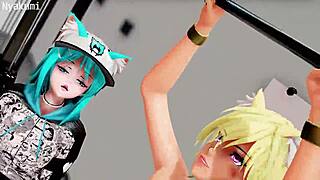 Futa in Lewd Gym 2 Says, Show Me That Big Cock Now