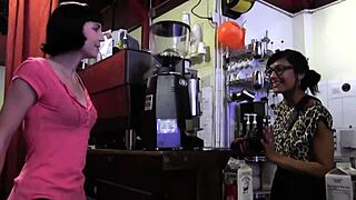 lesbos licking pussy rough in lesbian action