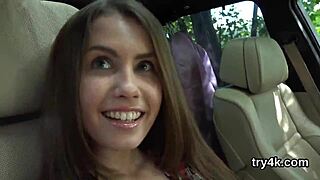 natural girl sucks cock in pov then gets pussy fucked hard 😍