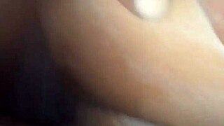 I squirt from my wet pussy during anal with big black cock