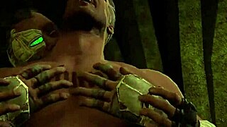 In Mortal Kombat part 2, Kano and Johnny Cage engage in gay sex