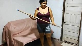 Perverted father-in-law can't resist his stepdaughter's huge ass and fucks her hard