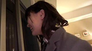 japanese homemade sex with blowjob and orgasm using dildo