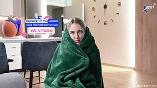 sharing bed with stepsister on vacation, cum on panties