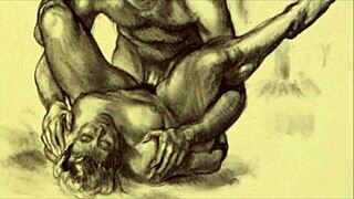 Vintage Erotic Illustration Teasing With Antique Charm?