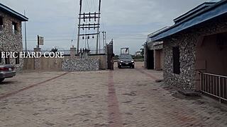 sexy nigerian girl hot fuck from behind