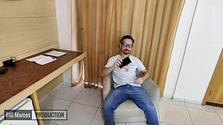 big marcos pounds the aspiring actor's big ass hard