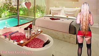 Chastity queen delivers jerk off instructions in financial domination session