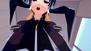 Feeling the madness in HS DxD NTR with Akeno and Rias