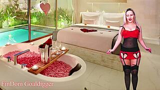 Chastity queen delivers jerk off instructions in financial domination session