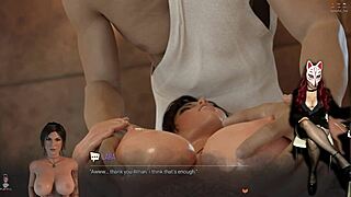 croft adventures episode 10 with erotic costumes and massage