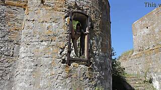 Nude shooting at an abandoned military base totleben island 4