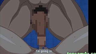 This slutty wife in hentai cheating with creampie