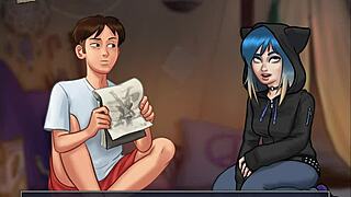 Summertime Saga 89: Small Tits And Big Ass Hentai Action