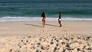 shayene samara fucks big black cock on beach!