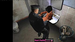 i approached the cartoon character in the scene