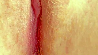 asmr perfect redhair pussy licking orgasm close up