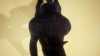 pov two gay wolves mating in wildlife