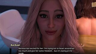 Sharing wine with two hot milfs in a casual chat