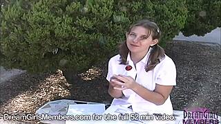 no panties under your skirt, college girl, what's up with that?