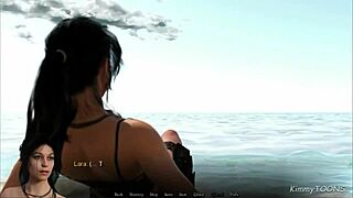 Whoa, lora croft pounded by huge monster dicks on island