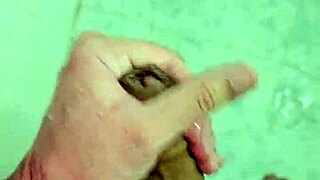 cute brazilian amateur jerks off in the shower, exploring her bisexual side