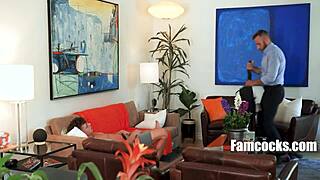 stepdad checks me out after my wild orgy night