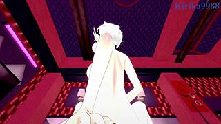 Arlecchino and Aether share intense, emotional sex in Genshin Impact hentai