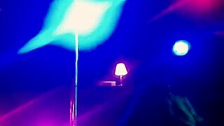 New Stripper Dances In Knee Highs With Thong