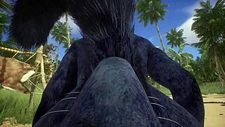 pov two gay wolves mating in wildlife