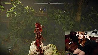 British Gamer Slut Masturbates With Dildo And Forgets Webcam On