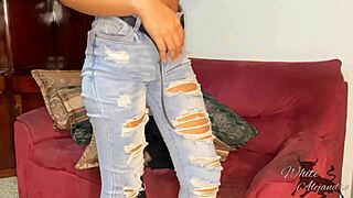 Wow! I pumped a white Latina's pussy full of milk at her first casting! - ArantxaWhite