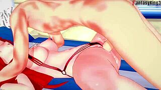 Parasoul in bikini gets ahegao fucking on the beach in skullgirls full fantasyking3