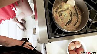 stepmom, suck me off while i’m cooking in the kitchen!