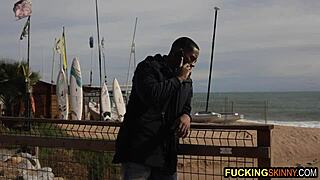 wow, this cute blonde teen handles a huge black cock like a pro!