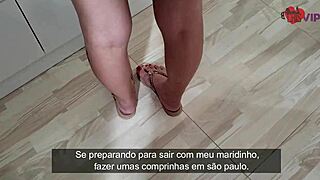 Cristina almeida exibindo no mercado marido corno filma