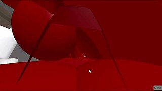 Demon passionately fucks hot rich femboy in rough missionary, deepthroat leads to creampie