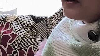 indian housewife bride takes monster cock in deepthroat, licking hard in romance