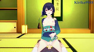 Rinze Morino and Hana Suzuki engage in intense scenes in The Idolmaster Shiny Colors hentai