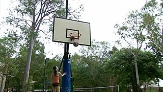 Japanese cutie in a sexy bikini flaunts her big tits with charm