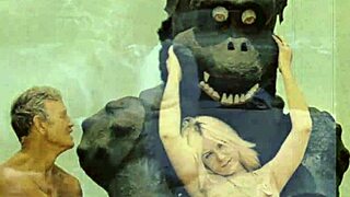 Vintage Taboo Pussy Play with Hairy Doggystyle Outdoors