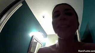 romi rain showers with big tits and pussy masturbation