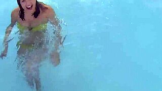 Busty teen licks pussy in POV during lesbian masturbation.