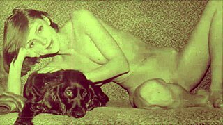 Vintage Taboo Pussy Play with Hairy Doggystyle Outdoors