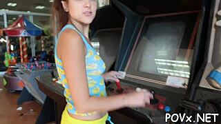 this nasty babe is all set for some rough hardcore sex and blowjobs