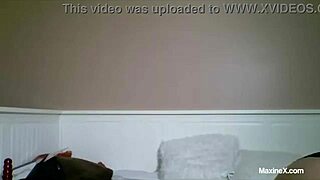 brunette maxine x shoves toys deep in her pussy