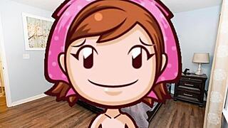 in this hentai, mama gives you a sensual tit job with her big tits