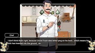 In Village Rhapsody, I fuck the redhead and the bitch with big cocks