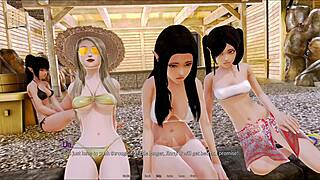 In harem hotel 389, seductive encounters unfold in the game