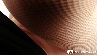 girlfriend with pigtails deepthroats in pov blowjob scene